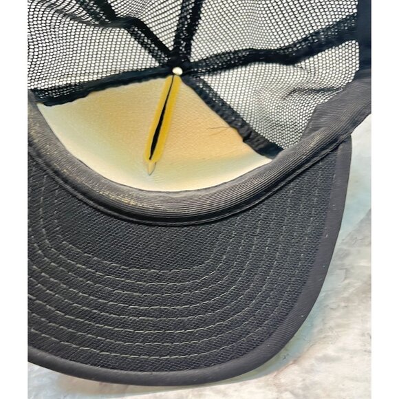 Vintage Pipeco Black Snapback Cap Trucker Hat Construction Irrigation Distressed - Picture 12 of 13